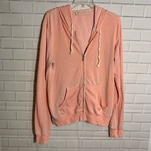 Roxy Hoodie Sweater Coral Pink Graphic